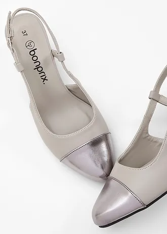 Slingback pumps • grijs • bonprix online shop