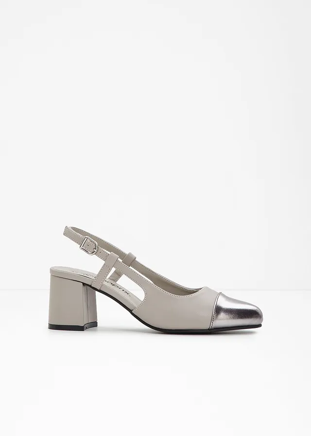 Slingback pumps • grijs • bonprix online shop
