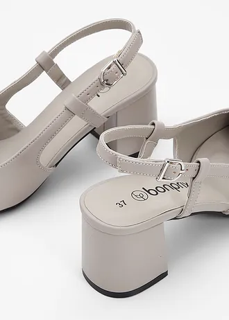 Slingback pumps • grijs • bonprix online shop