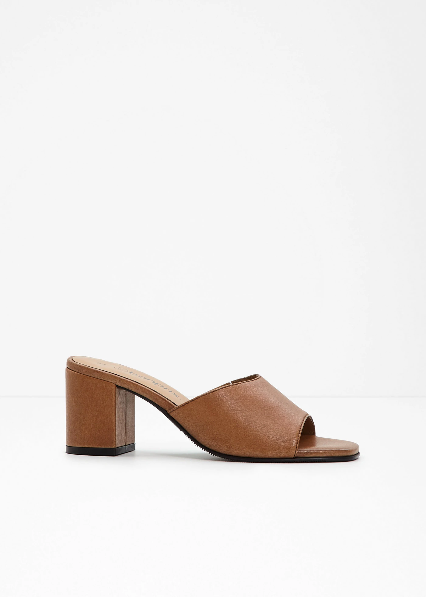 Leren slippers • cognac • bonprix online shop