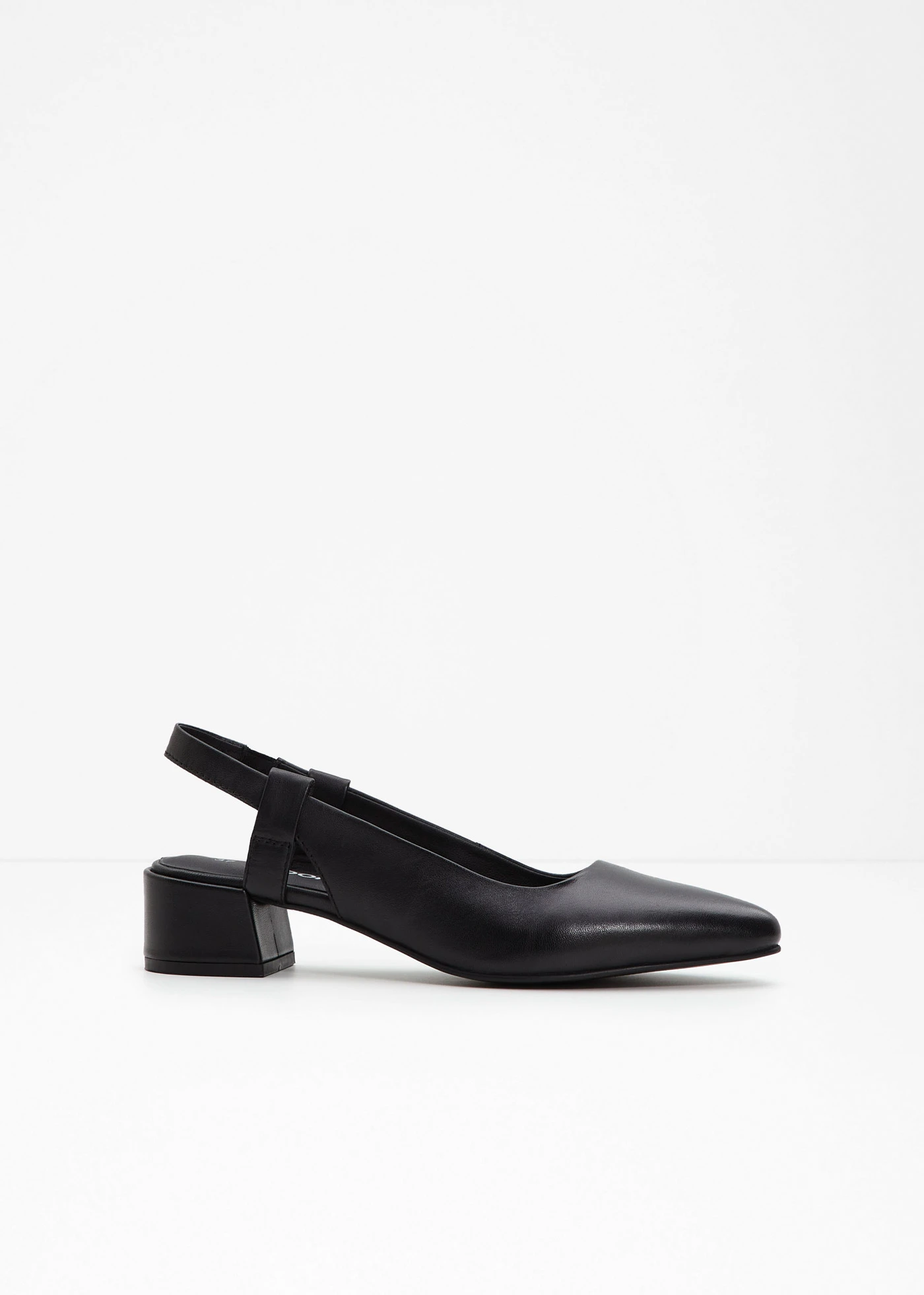 Leren slingback pumps • zwart • bonprix online shop