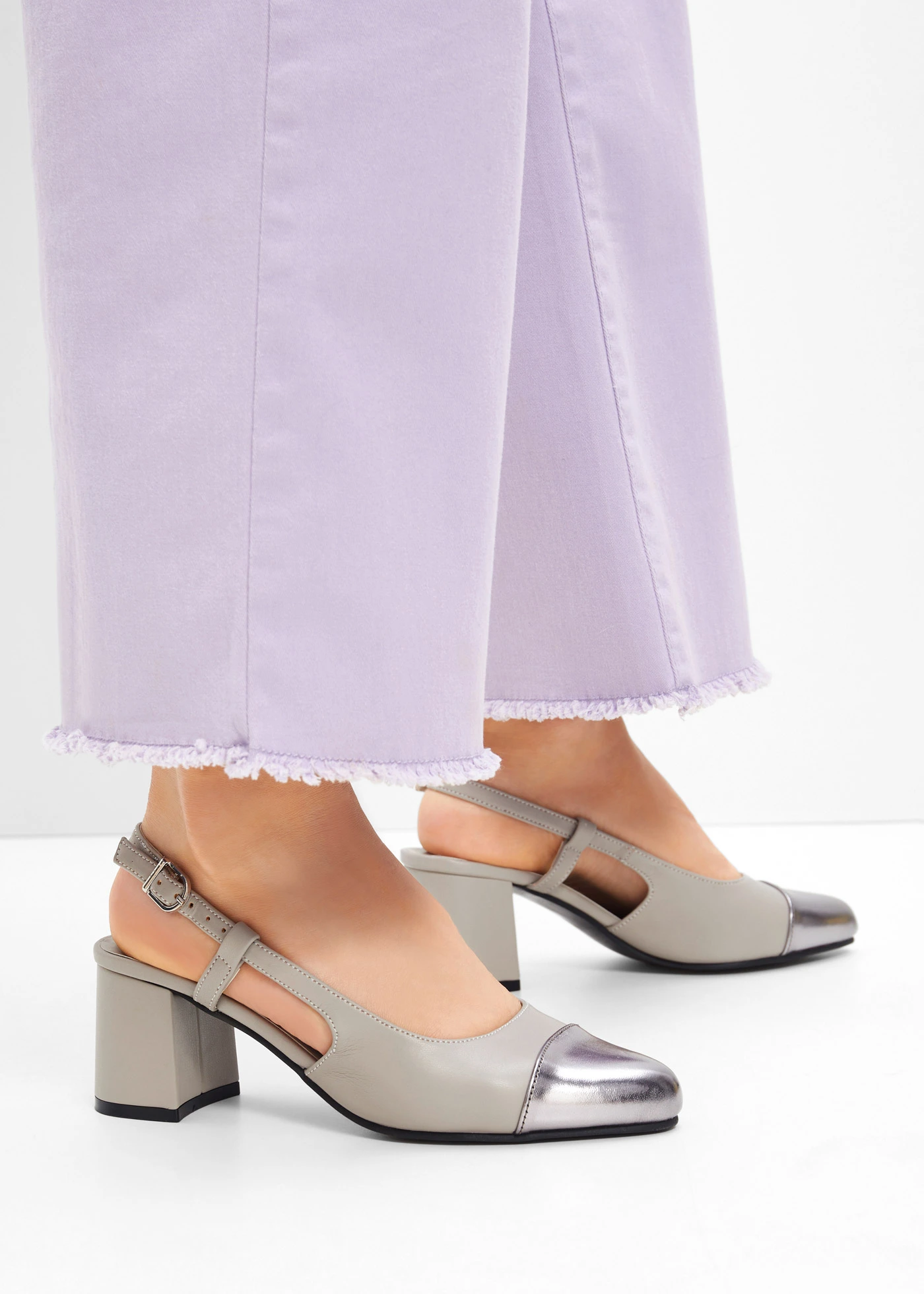 Slingback pumps • grijs • bonprix online shop