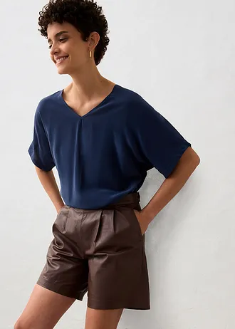 Kožené šortky z napa jehnětiny • hnědá terakota • bonprix obchod