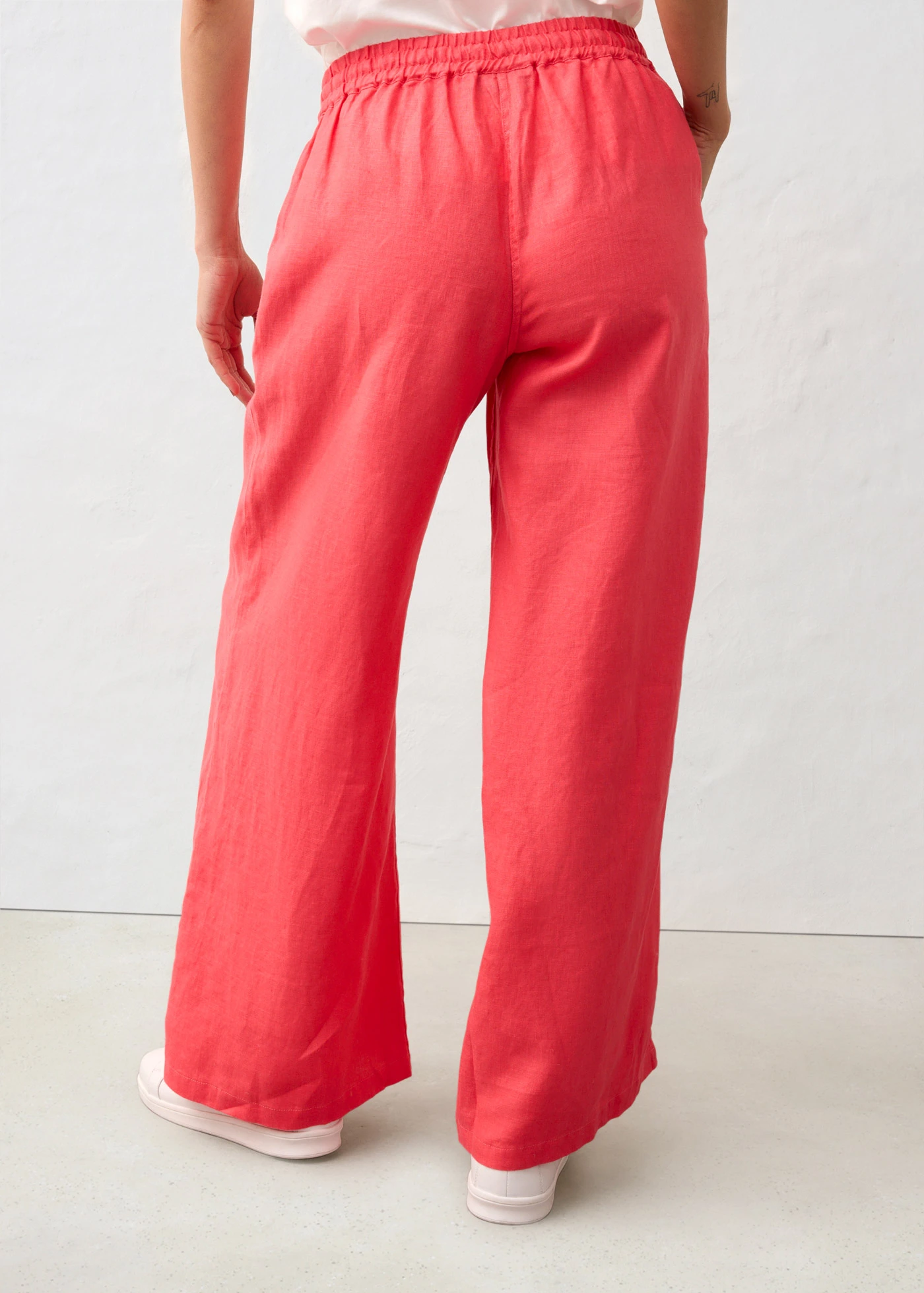 Linnen palazzo broek • paradijspink • bonprix online shop