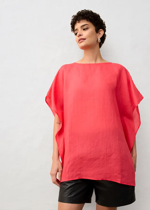 Tuniek van ramie, Kleur: paradijspink