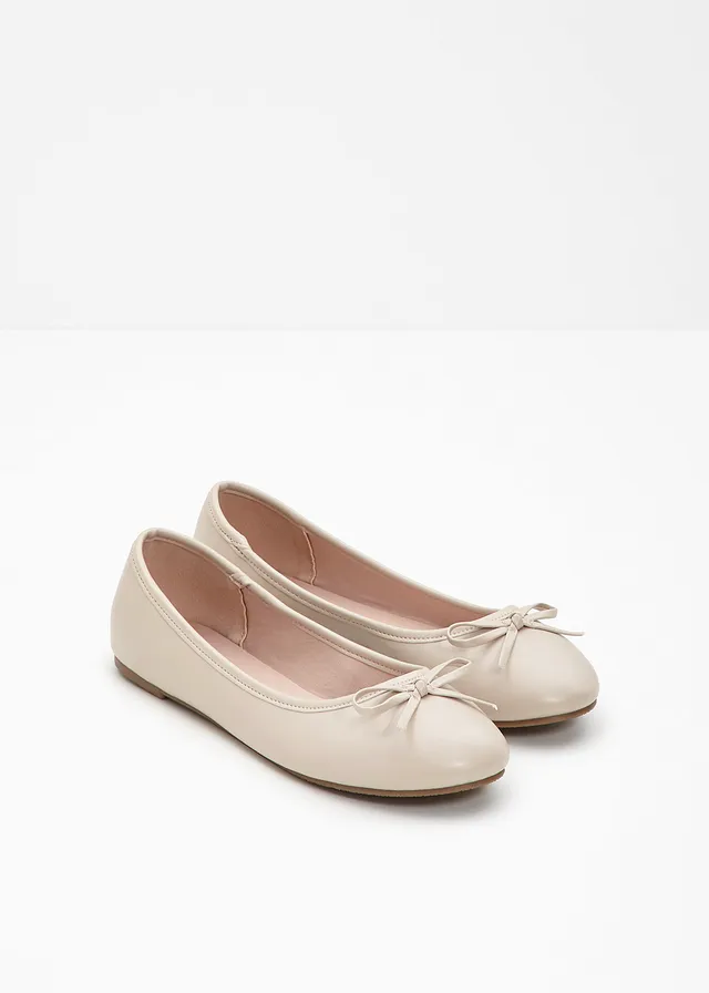 Ballerines à petit nœud, Couleur: sable clair