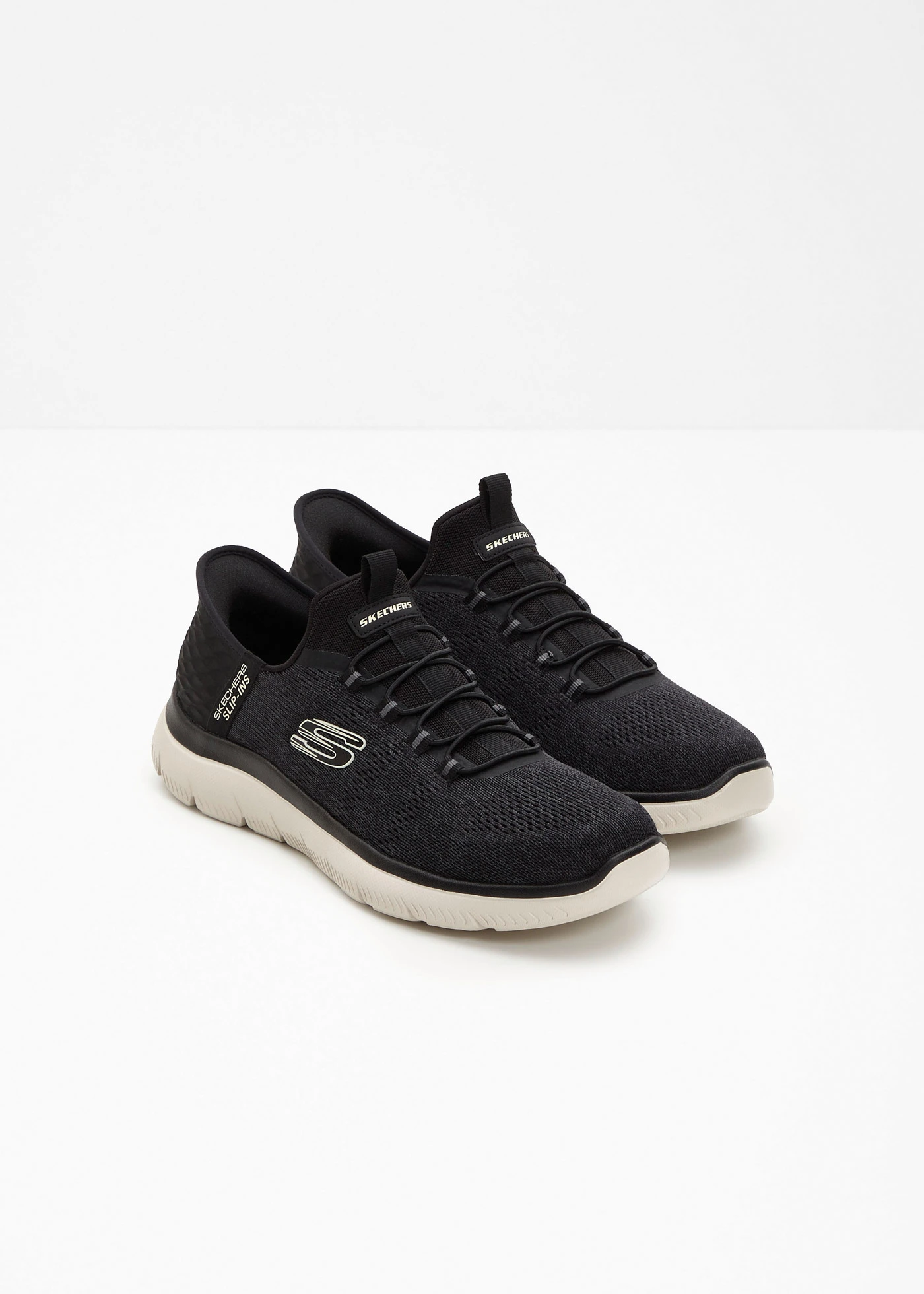 Sneakers à enfiler Skechers à mémoire de forme • noir • Boutique bonprix