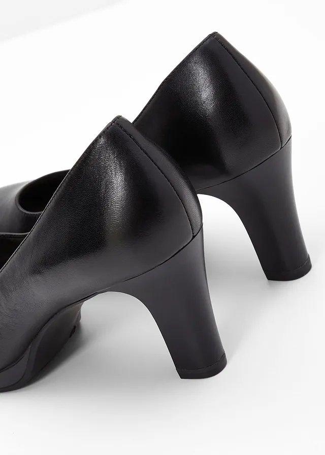 Leren Tamaris pumps • zwart • product-page.page-title-suffix