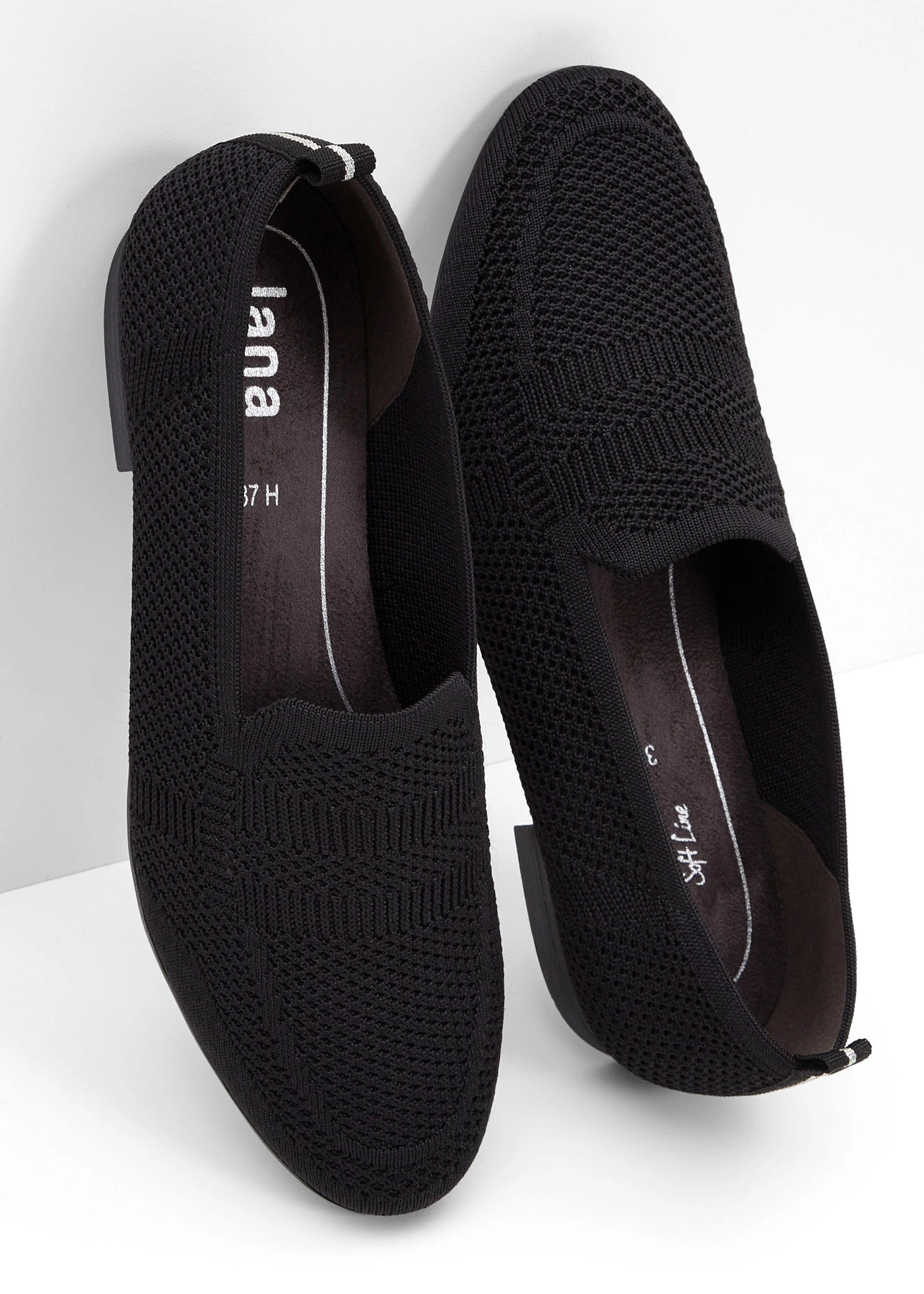 Pantofi casual Jana, cu lățime comodă • negru • magazin bonprix