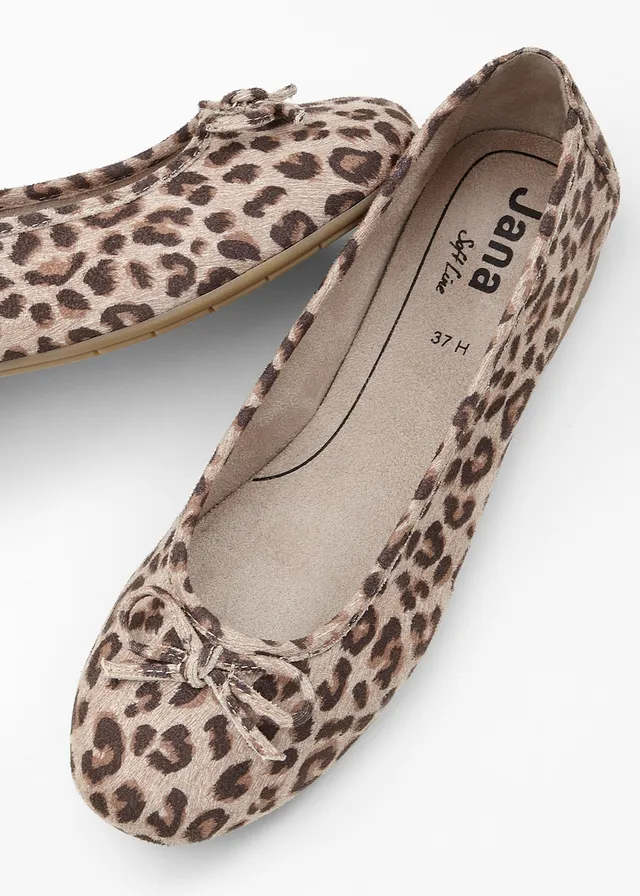 Jana ballerina's, Kleur: beige
