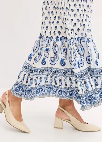 Dlouhá sukně • půlnoční modro-bílá s potiskem • bonprix obchod