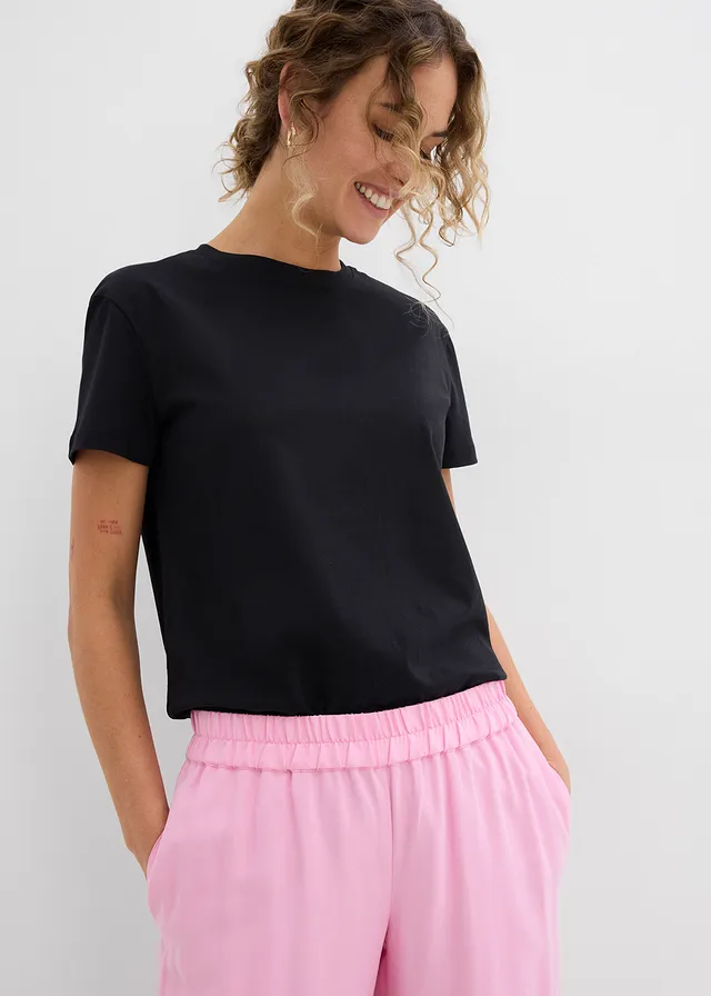 Pantalon large et doux en viscose mélangée • rose • product-page.page-title-suffix
