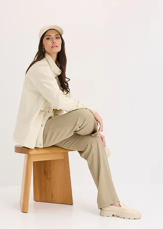 Bomber van puur katoen • ecru • bonprix online shop