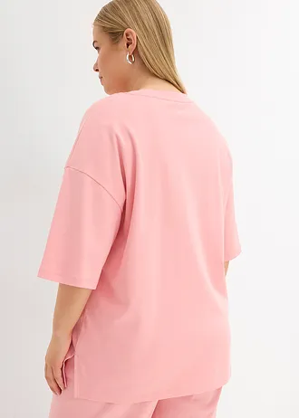 Longshirt van interlock, Kleur: soft roze