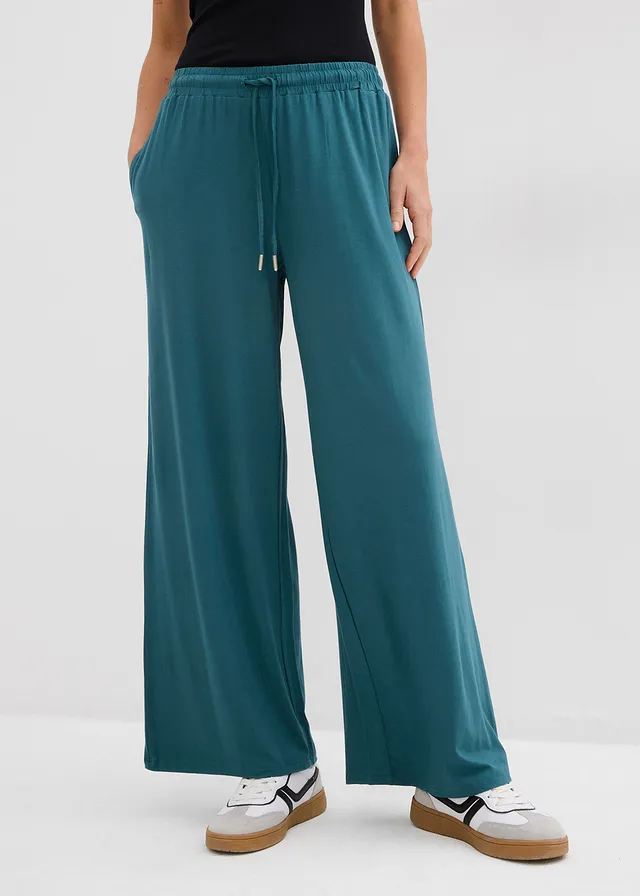Jersey broek van soepele viscose • pepergroen • product-page.page-title-suffix