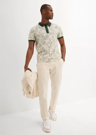 Polo en coton, Couleur: naturel imprimé
