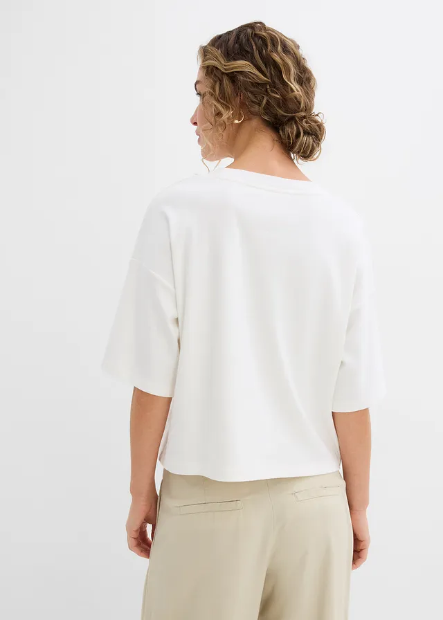 T-shirt van biologisch katoen • wolwit • product-page.page-title-suffix