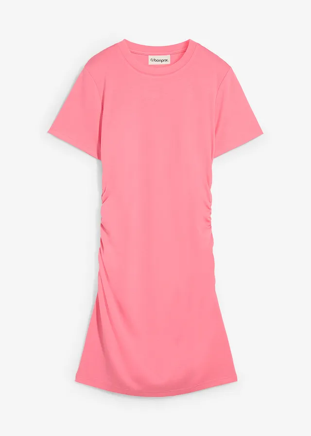 Shirtjurk met plooien • lotuspink • bonprix online shop