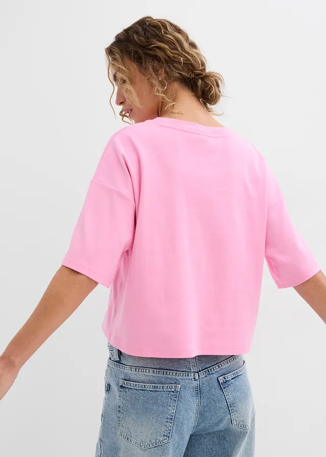 T-shirt 100% coton, Couleur: rose