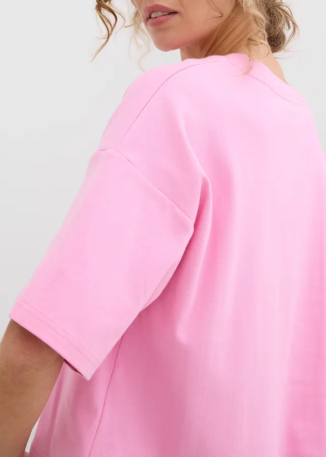 T-shirt van biologisch katoen • roze • product-page.page-title-suffix