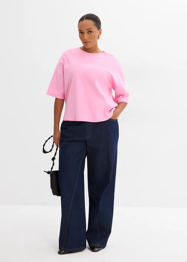 T-shirt 100% coton, Couleur: rose