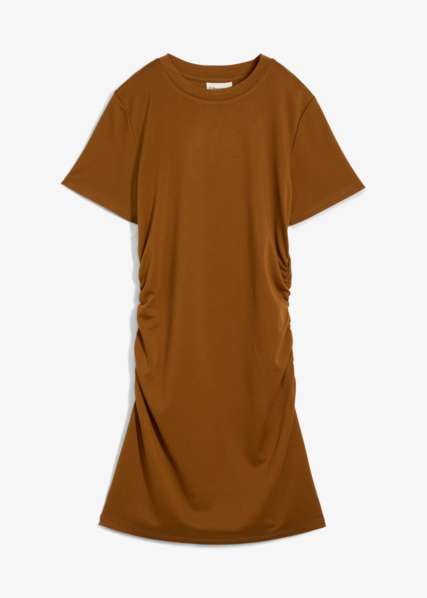 Shirtjurk met plooien • nougat • bonprix online shop