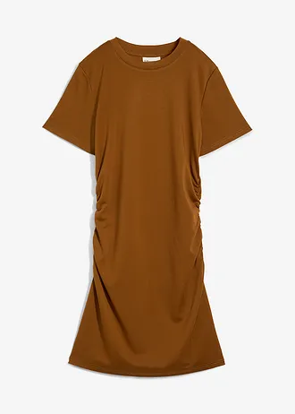 Shirtjurk met plooien • nougat • bonprix online shop