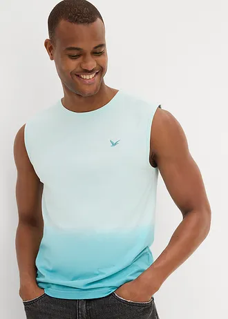 Muscle shirt van puur katoen (set van 2) • kristalblauw+pastelmint • bonprix online shop