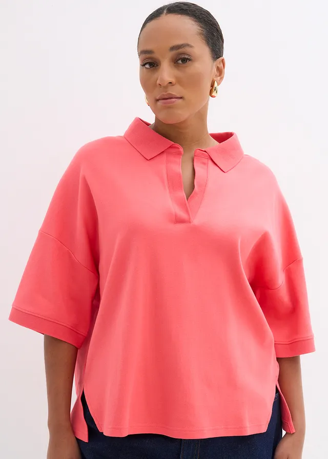 Polo 100% coton, Couleur: rose paradis