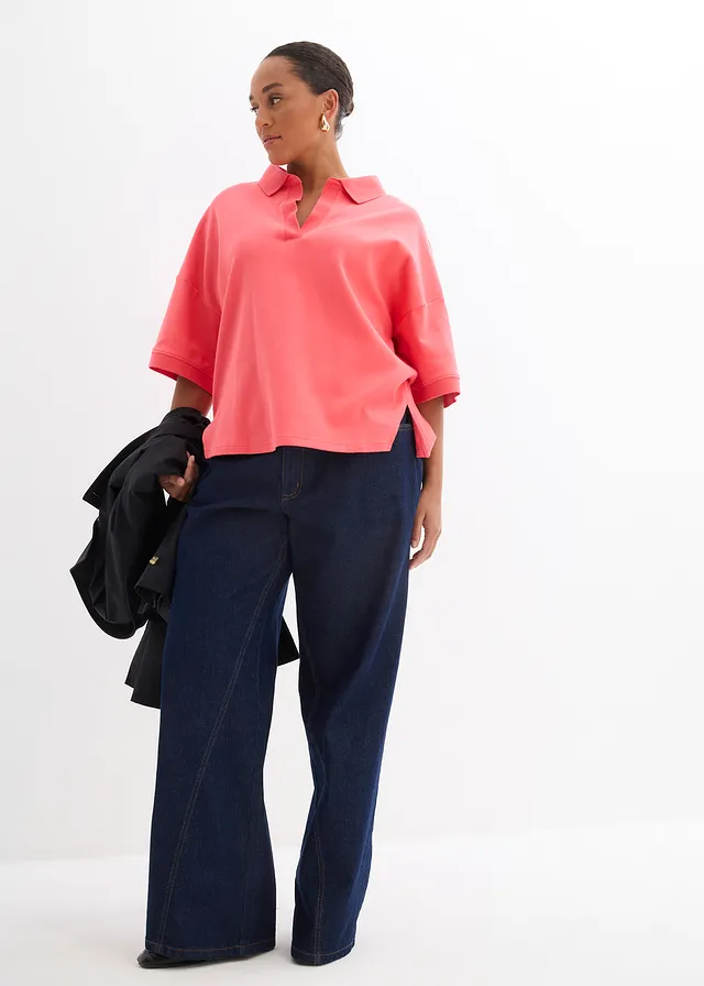Polo 100% coton, Couleur: rose paradis