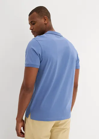 Bluză polo de jerse din bumbac organic 100% (set/2 buc.) • bleumarin+albastru blugi • magazin bonprix