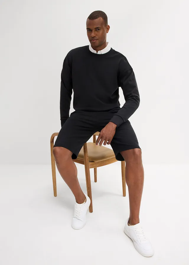 Sweat bermuda (set van 2) • grijs gemêleerd+zwart • product-page.page-title-suffix