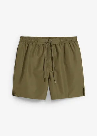 Zwemshort met zijzakken • donkerolijfgroen • bonprix online shop