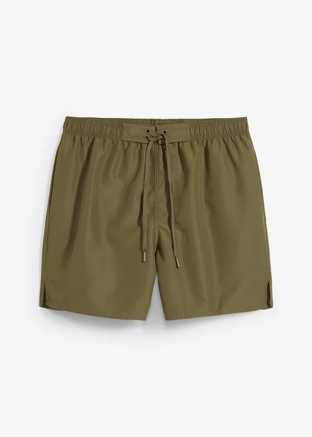 Short de bain avec poches, Couleur: olive foncé