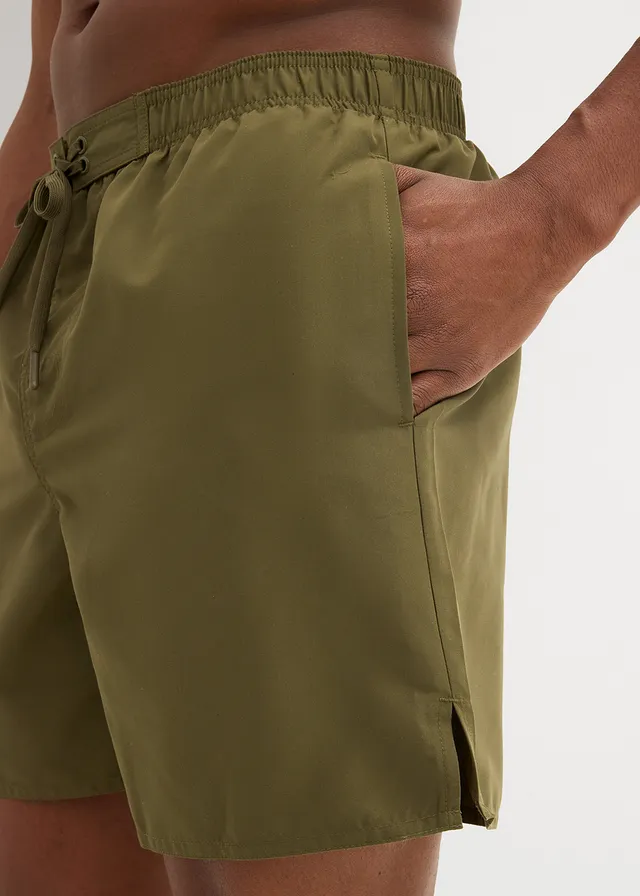 Zwemshort met zijzakken • donkerolijfgroen • product-page.page-title-suffix