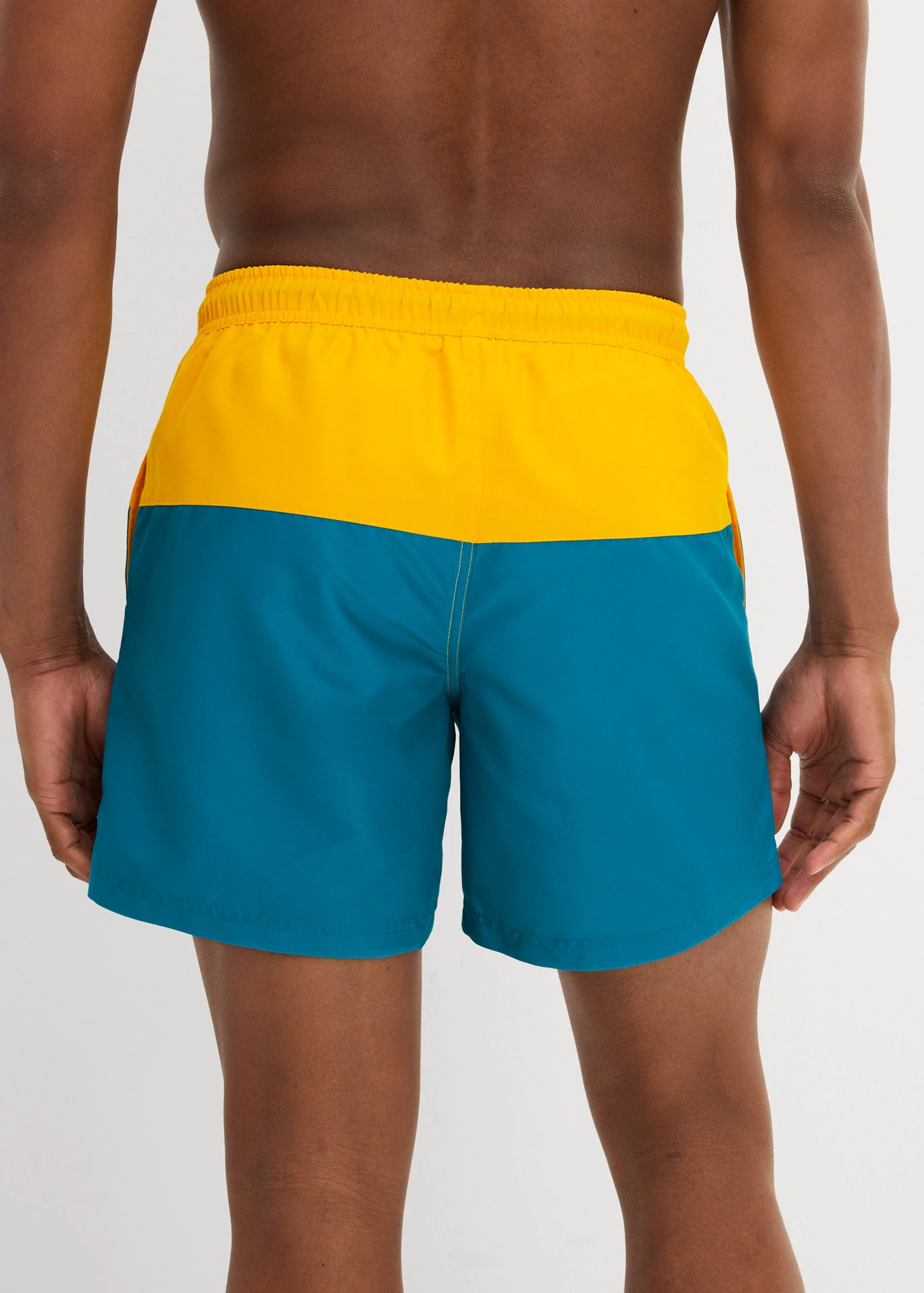 Heren zwemshort • geel-petrol • bonprix online shop