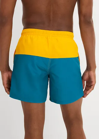 Heren zwemshort • geel-petrol • bonprix online shop