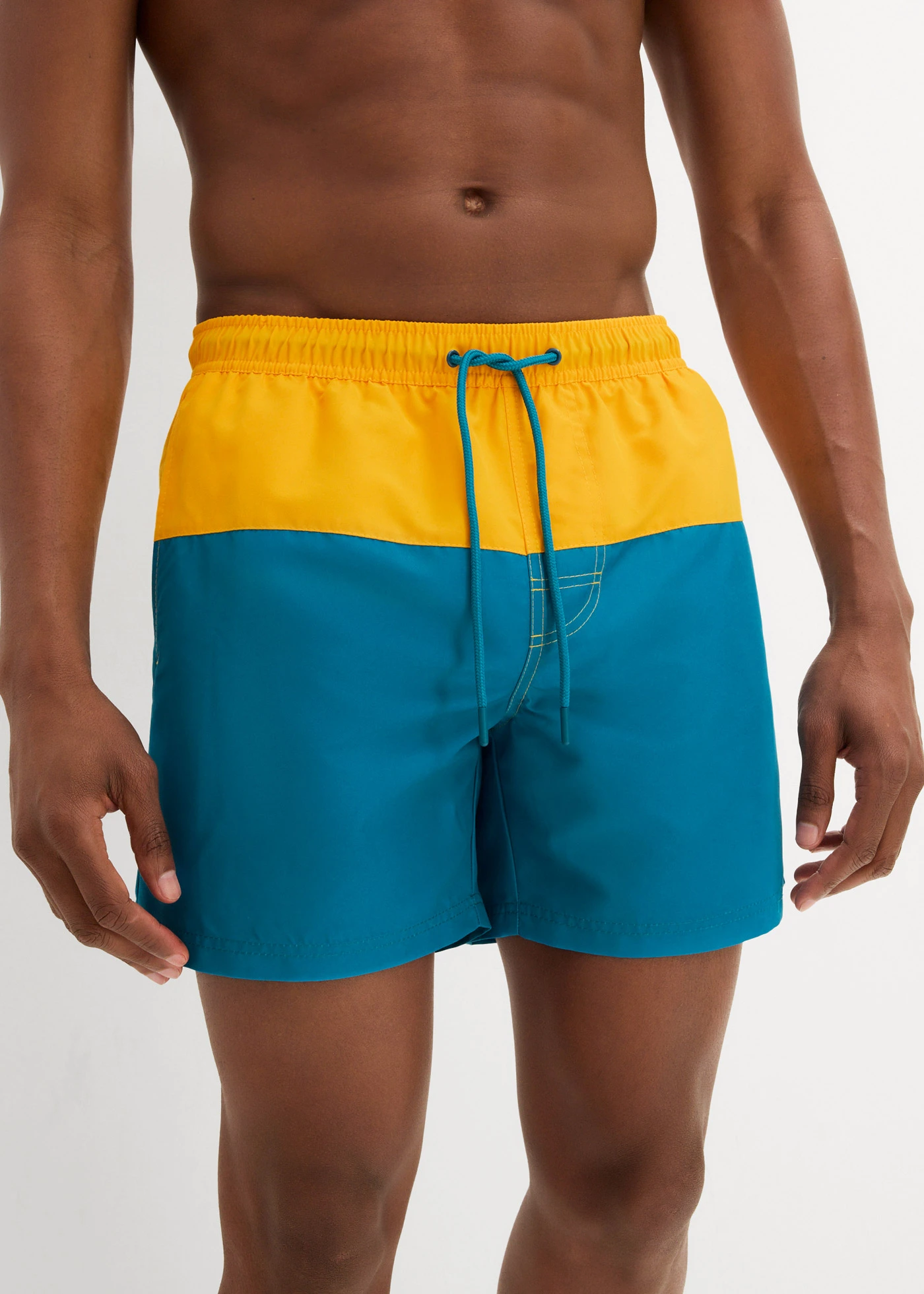 Heren zwemshort • geel-petrol • bonprix online shop