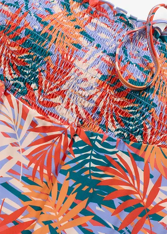 Tankini (2-dlg. set) • petrol-koraal gebloemd • bonprix online shop