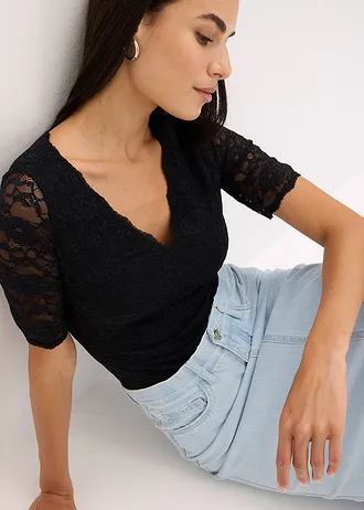 Kanten body • zwart • bonprix online shop