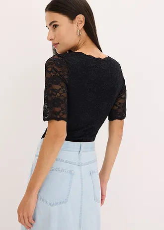 Kanten body • zwart • bonprix online shop