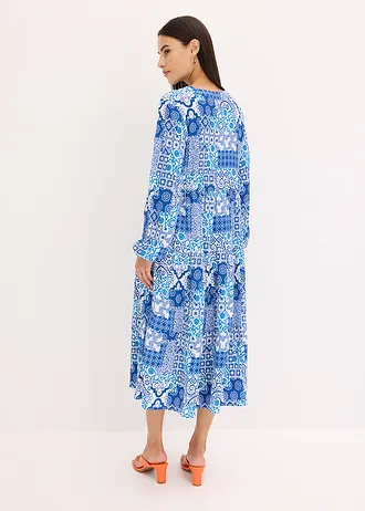 Gedesssineerde tuniekjurk • blauw-wit gedessineerd • bonprix online shop