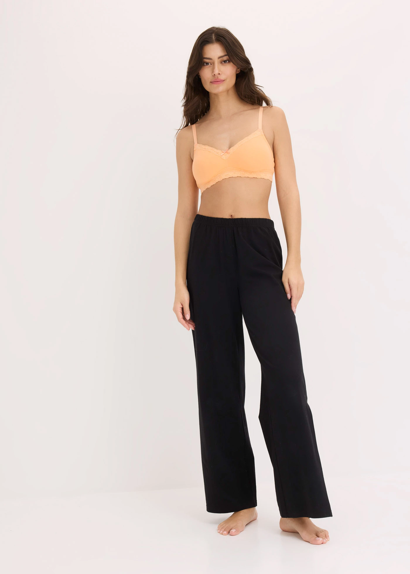 Bh zonder beugels (set van 2) • licht perzik+wolwit • bonprix online shop