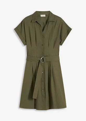 Halenkové šaty s páskem