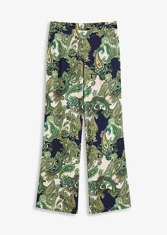 Pantalon imprimé en viscose fluide