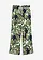 Gedessineerde broek van soepele viscose, Kleur: donkerblauw-wit-lichtgroen paisley