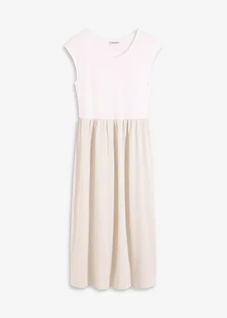 Midi jurk • wit-sand gestreept • bonprix online shop