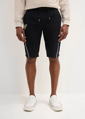 Bermudy bez zapínání • černá + přírodní bílá • bonprix obchod