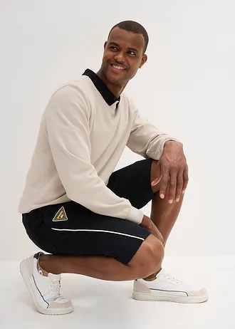 Bermudy bez zapínání • černá + přírodní bílá • bonprix obchod