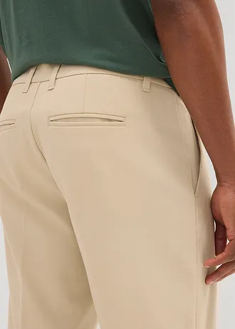Chino bermuda hajtásokkal, Regular Fit • homok • bonprix áruház